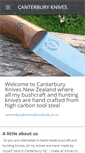 Mobile Screenshot of canterburyknives.com
