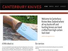 Tablet Screenshot of canterburyknives.com